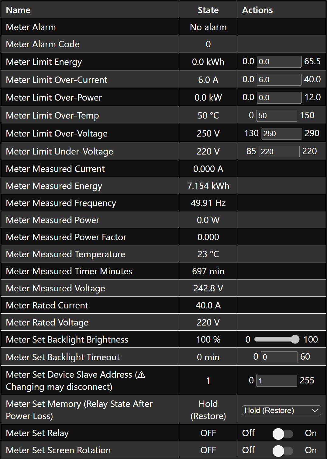 KWS-303L Energy Meter in ESPHome"